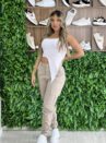 calça jeans cargo jamaica bege