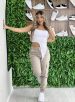 calça jeans cargo jamaica bege