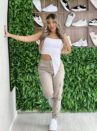 calça jeans cargo jamaica bege