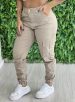 calça jeans cargo jamaica bege