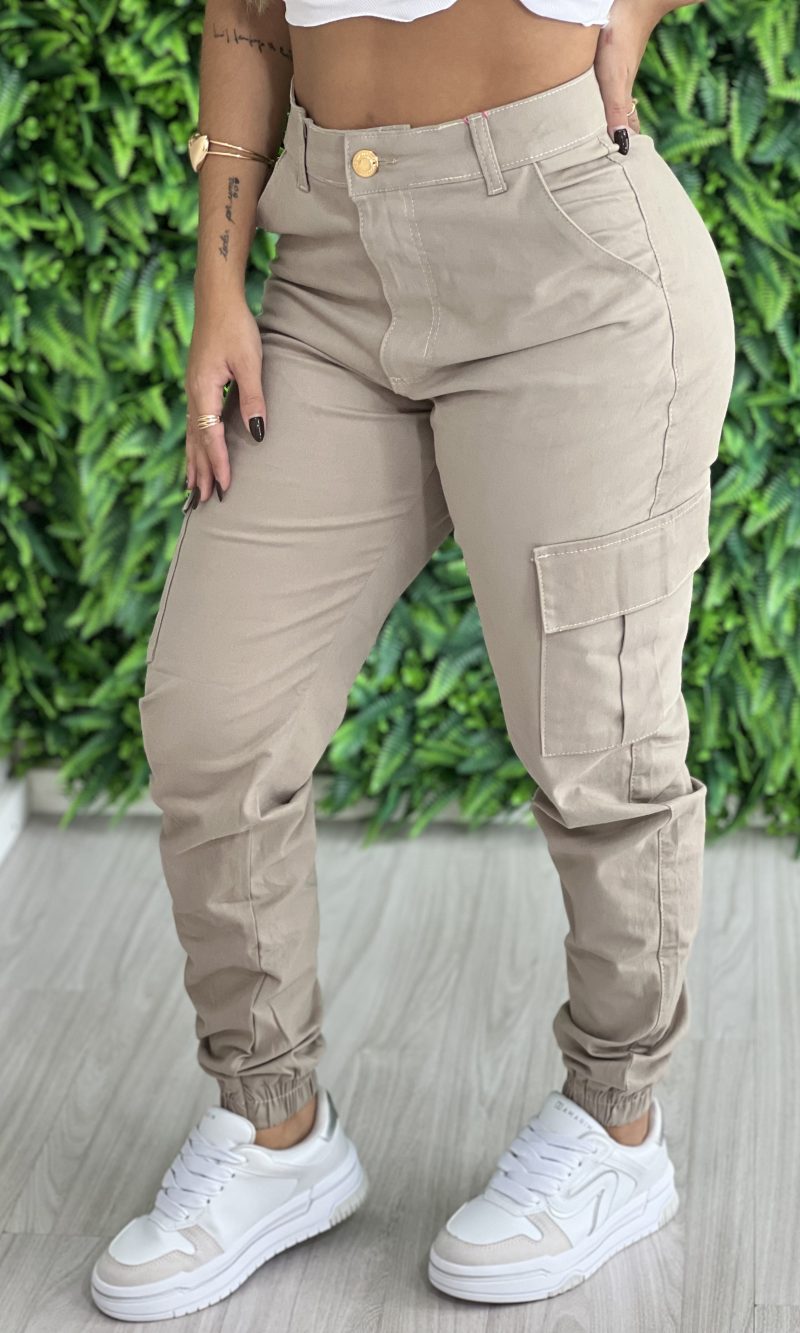 calça jeans cargo jamaica bege calça jeans cargo jamaica bege