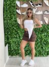 saia jeans cargo marrocos marrom