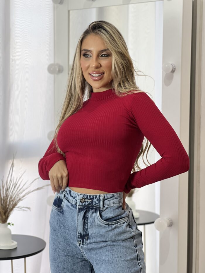 cropped canelado tuane vermelho cropped canelado tuane vermelho