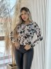 body tule manga longa fany off white