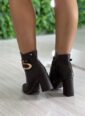 bota cano curto salto bloco marrom mississipi mc871