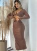 conjunto midi bianca marrom