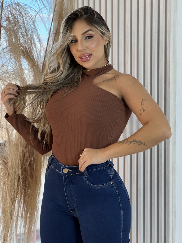 body manga longa dani marrom body manga longa dani marrom