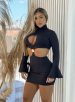 vestido manga longa noa preto