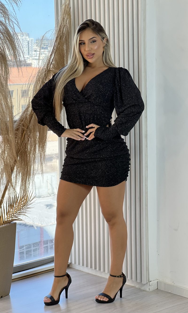 vestido manga longa baly preto vestido manga longa baly preto