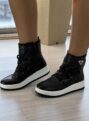 tênis bota preto via marte 259 001 01