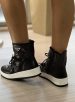 tênis bota preto via marte 259 001 01