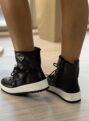 tênis bota preto via marte 259 001 01
