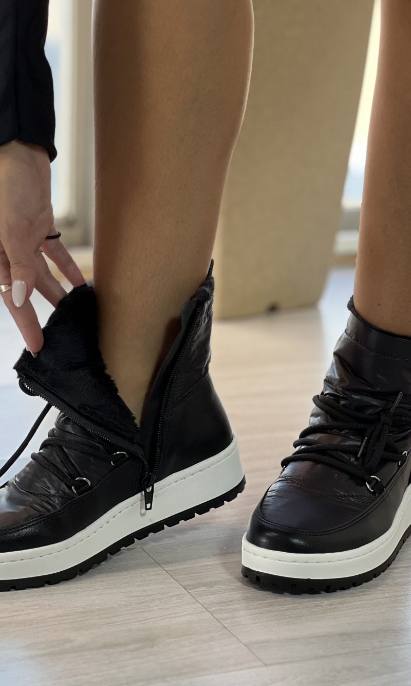 tênis bota preto via marte 259 001 01 tênis bota preto via marte 259 001 01