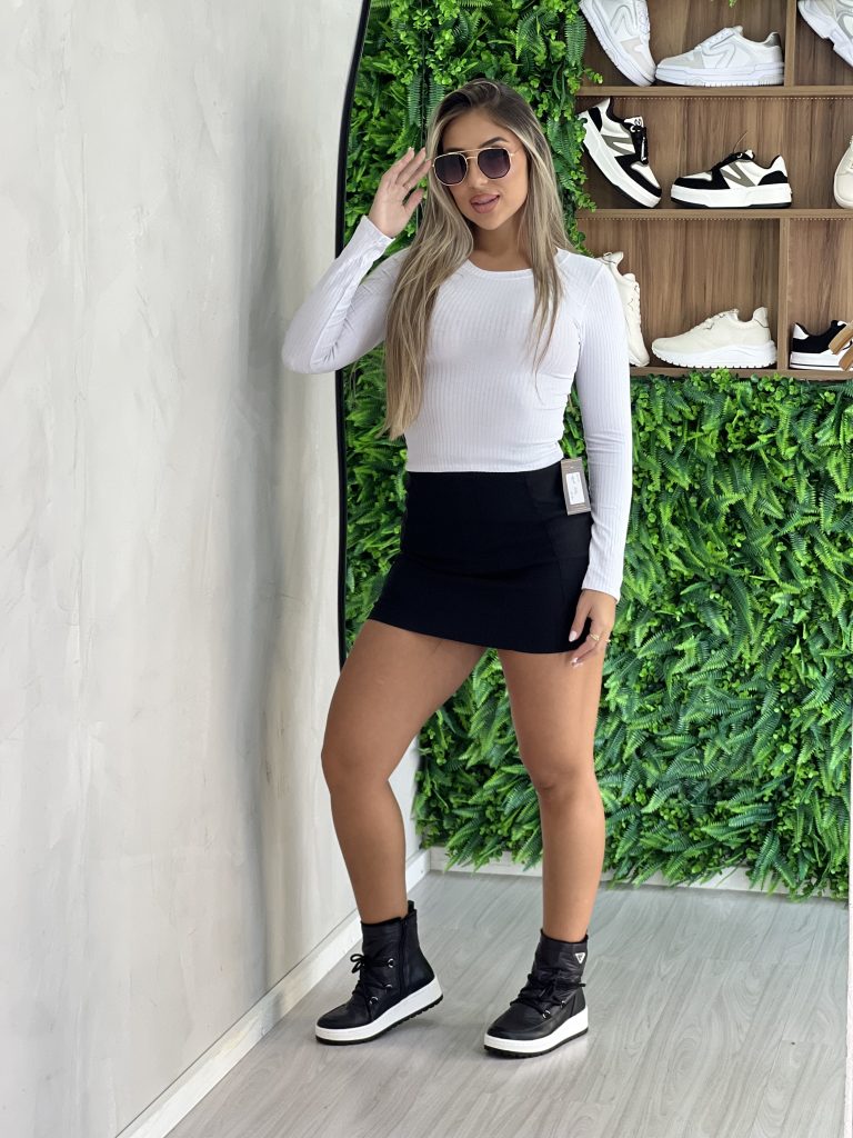 cropped manga longa paty branco