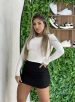 cropped manga longa paty branco
