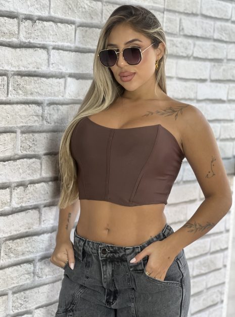 corselet debora marrom