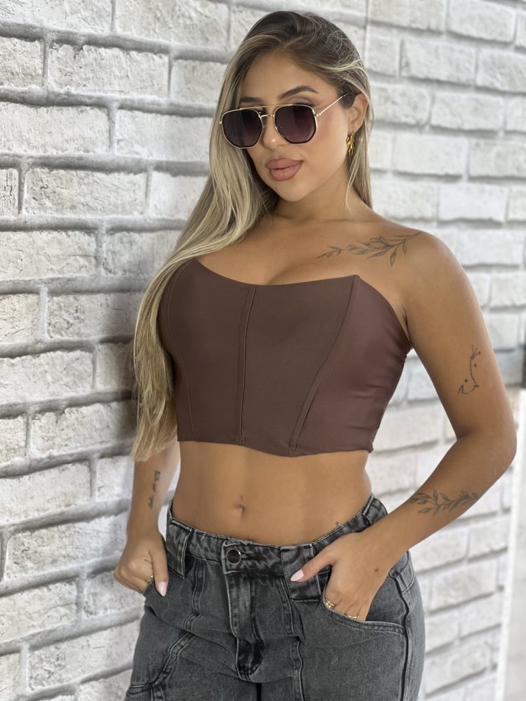 corselet debora marrom