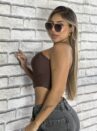corselet debora marrom