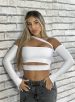 cropped manga longa gringa branco