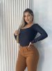 body manga longa sabrina preto