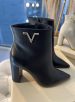 bota cano curto salto bloco preto via marte 063 012 01