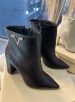bota cano curto salto bloco preto via marte 063 012 01