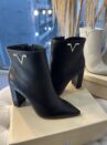 bota cano curto salto bloco preto via marte 063 012 01