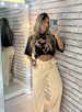 cropped coração preto