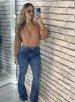 body manga longa lavinia caramelo