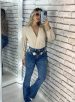 calça jeans flare roma