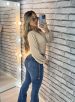 calça jeans flare roma