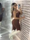 macacão olívia marrom