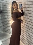 conjunto longo juliana marrom