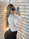 cropped manga longa maria branco