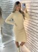vestido midi rose bege