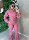 conjunto manga longa thaise rosa chiclete