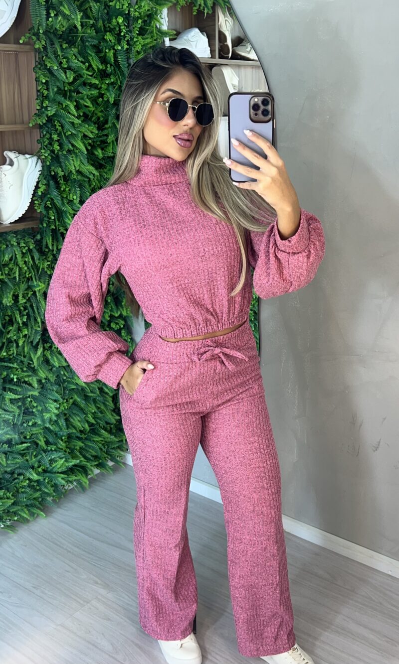 conjunto manga longa thaise rosa chiclete