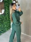 conjunto manga longa thaise verde