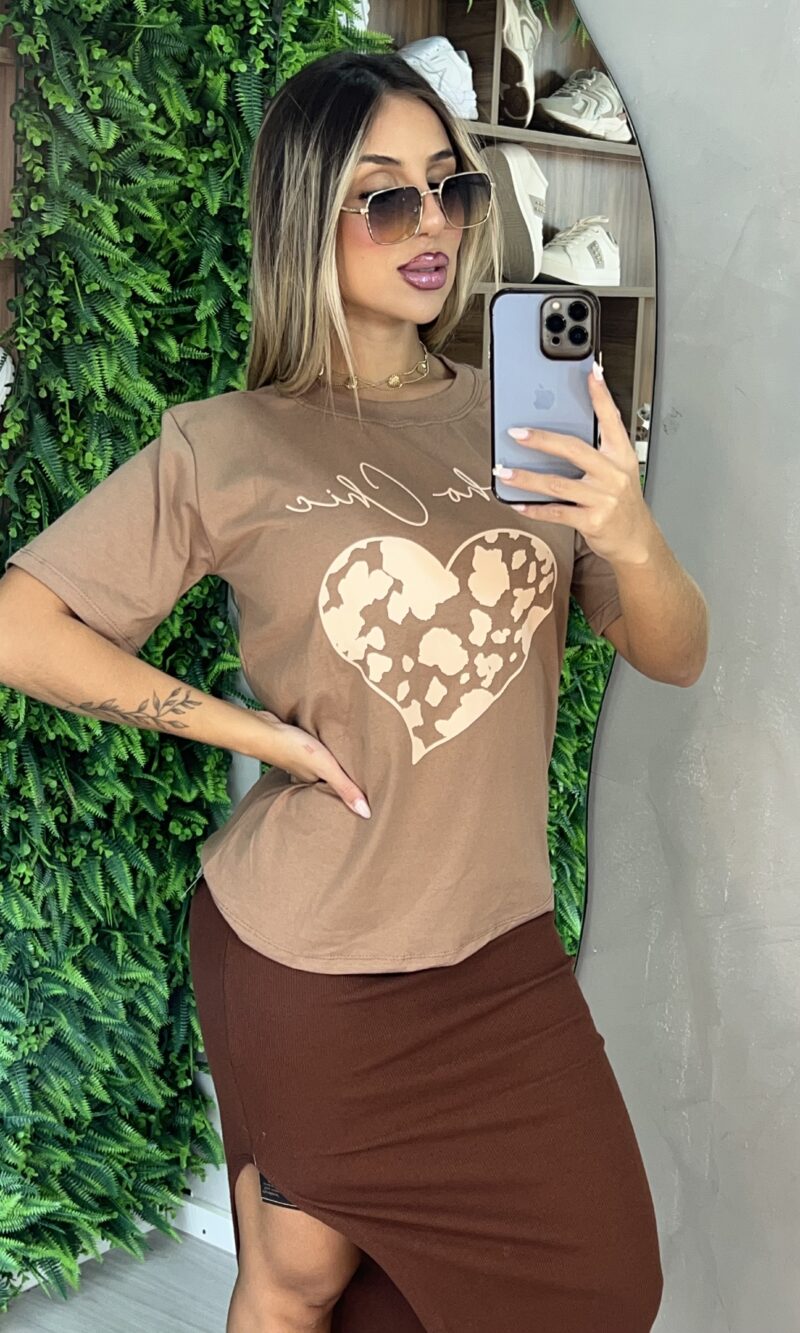 t shirt boho chic marrom t shirt boho chic marrom