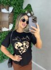 t shirt boho chic preto