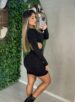 vestido manga longa giulia preto