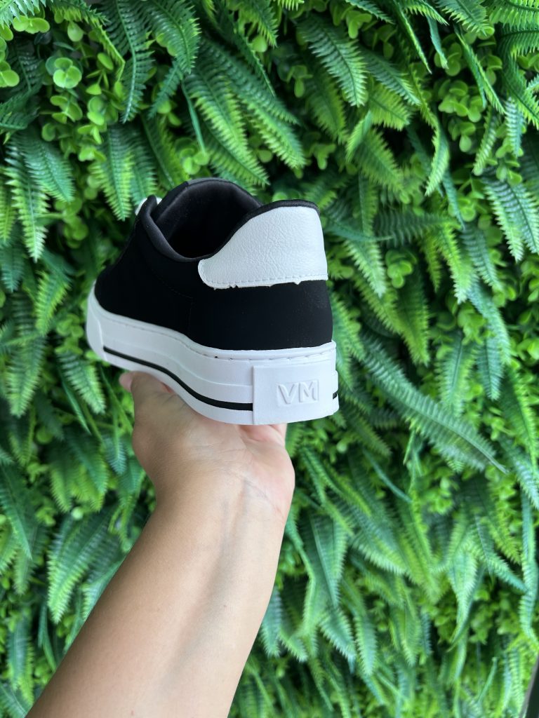 tênis casual preto/branco via marte 027 025 02 tênis casual preto/branco via marte 027 025 02