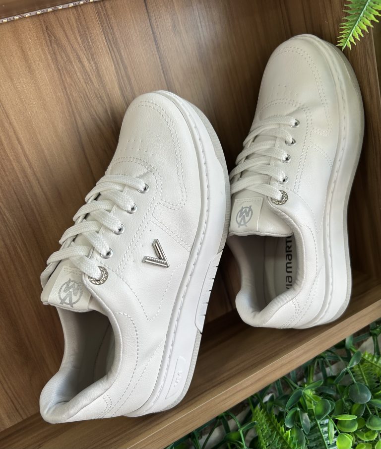 tênis casual branco via marte 126 012 04