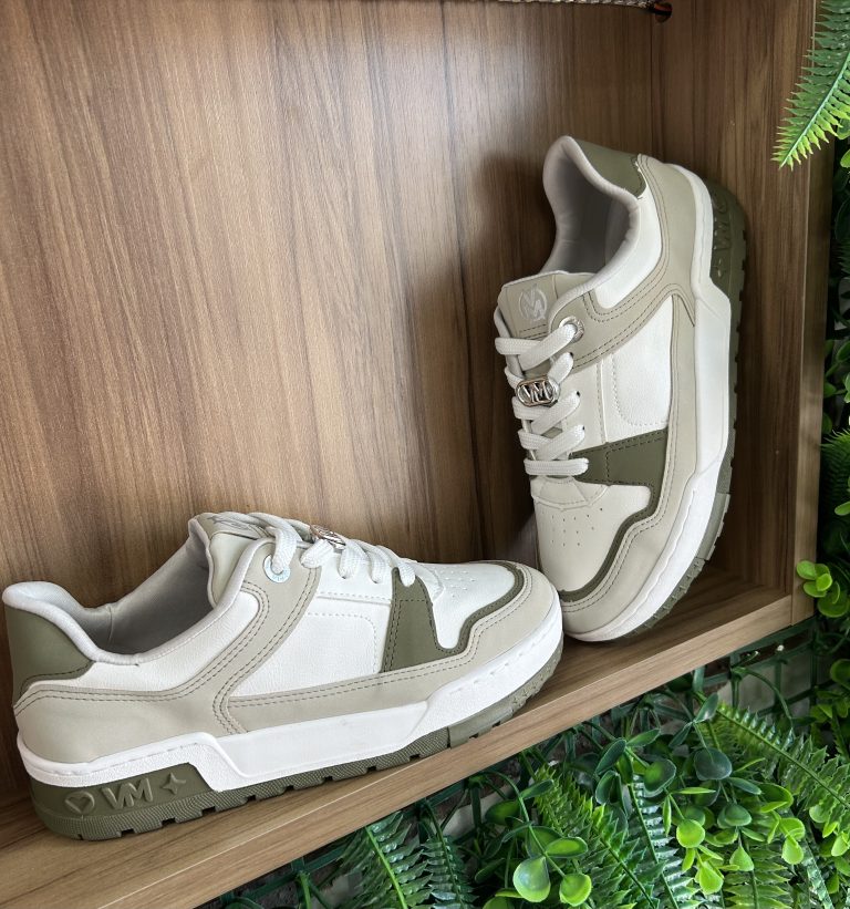 tênis casual verde/off white via marte 208 003 05 tênis casual verde/off white via marte 208 003 05