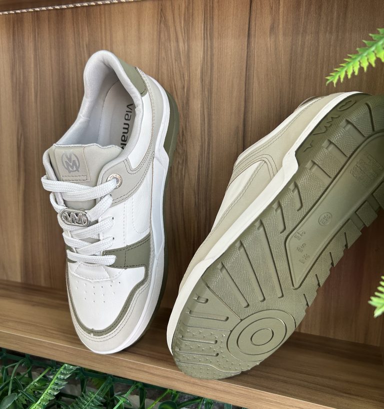 tênis casual verde/off white via marte 208 003 05 tênis casual verde/off white via marte 208 003 05