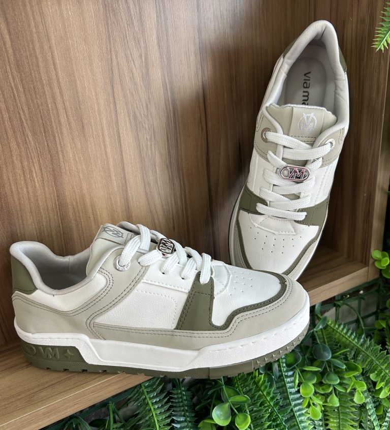 tênis casual verde/off white via marte 208 003 05 tênis casual verde/off white via marte 208 003 05