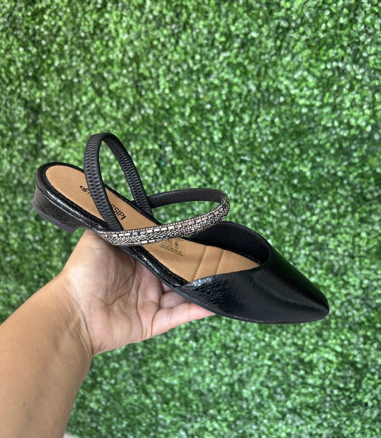 sapato mule preto mississipi me232