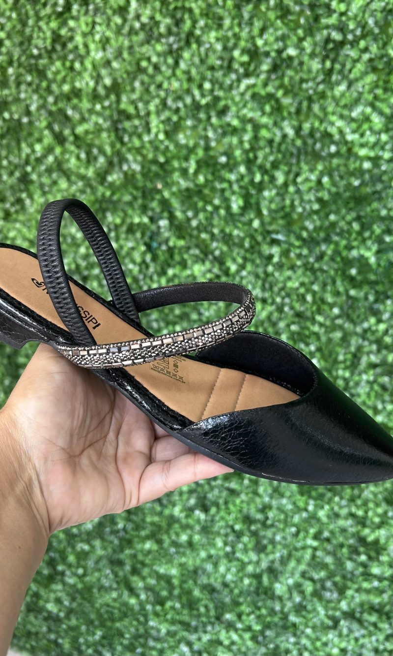 sapato mule preto mississipi me232