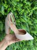 sapato scarpin salto bloco cinza vizzano 1285.449