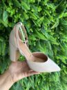 sapato scarpin salto bloco cinza vizzano 1285.449